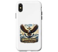 État du Patrimoine Maritime de Rhode Island Eagle Coque pour iPhone X/XS