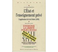 Etat et l enseignement prive [actes du colloque tenu les 10 et 11 décembre 2009 au CRDP de l'Académie d'Amiens] - Pur - Presses Universitaires Rennes - broché - Etude