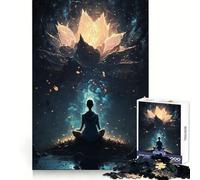 État méditatif céleste Puzzle de 1000 pièces Défi Mental Loisirs paisibles Assemblage sans Couture (38x52cm)
