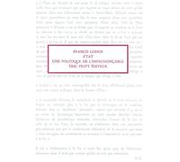 Etat, une politique de l'imprononçable