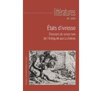 États d'ivresse. Discours du corps ivre de l'Antiquité aux Lumières - Raphaël Cappellen - Presses Universitaires Du Midi - broché - Revue