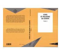 Jean-Georges Boeglin – États et religions en Europe – Tome 2 – Essai – Broché