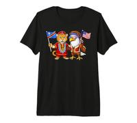 États-Unis américano-congolaises République Congo Drapeau T-Shirt Haut de Gamme