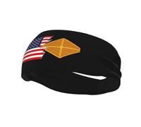 États-Unis - Army Finance Corps et Amérique Bandeaux Hommes Femmes Antidérapant Évacuant la Transpiration Sport Bandeau pour Gym Basketball Yoga Bandeaux
