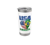 États-Unis Brésil Gobelet isotherme en acier inoxydable double paroi