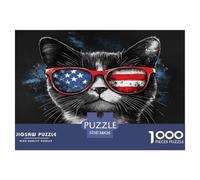 États-Unis Cheveux Courts Puzzle 1000 Pièces Jouet Divertissement Créatif De l'art De La Décoration Jeu Éducatif Challenge Toy Adultes & Enfants des 14 Ans 38x26cm/1000pcs