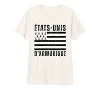 États-Unis D' Armorique Humour Breton Drapeau Bretagne T-Shirt Haut de Gamme