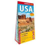 États-Unis d'Amérique 1/4.750.000 (carte grand format laminée). USA