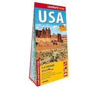 États-Unis d'Amérique 1/4.750.000 (carte grand format laminée). USA