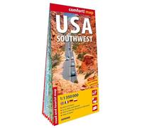 Comfort Map Carte États-Unis d'Amérique Sud-Ouest 1/1.350.000 Grand format laminée