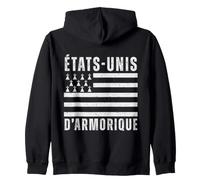 États-Unis D'Armorique Bretagne Breton Vintage Cadeau Sweat à Capuche