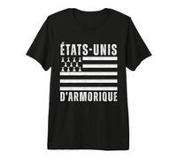 États-Unis D'Armorique Bretagne Breton Vintage Cadeau T-Shirt Haut de Gamme