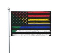 États-Unis Et Druzes Bannière Solide Drapeaux Décoratif Drapeau Pour Célébrations Fête Porche 90X150Cm