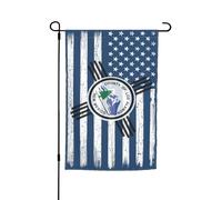États-Unis Et Phoques Du Comté De Los Alamos, Nouveau-Mexique Drapeaux Avec Œillets Drapeaux De Jardin Double Face Drapeau De Cour Pour Clubs Toutes Les Saisons Fêtes 30X45cm