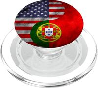 États-Unis et Portugal Yin Yang - Portugais américain PopSockets PopGrip pour MagSafe