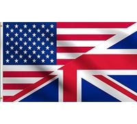 États-Unis États-Unis Américain Royaume-Uni Britannique Union Jack Amitié Drapeau De 90X150Cm Résistant Aux Intempéries Drapeaux De Avec Œillets Bannière Pour Dortoirs Plage Jardin