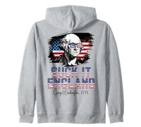 États-Unis George Washington Suck it England 1776 Américain 4 Juillet Sweat à Capuche