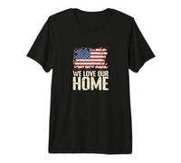 États-Unis Nous Aimons Notre Maison T-Shirt Haut de Gamme