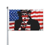 États-Unis Oncle Sam Américain Drapeau Maison 90X150Cm Avec Œillets Drapeau De Cour Imprimé Bannière Cour Pour Anniversaires Maison Clubs