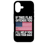 États-Unis Si ce Drapeau Vous Offense, Je Vous aiderai à Faire Vos valises Coque pour iPhone 17