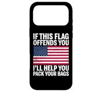 États-Unis Si ce Drapeau Vous Offense, Je Vous aiderai à Faire Vos valises Coque pour iPhone 17 Pro Max
