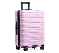 États-Unis Traveler Boren Valise de Voyage Rigide en Polycarbonate Robuste avec 8 Roues pivotantes et poignée en Aluminium, Lavande, Checked-Medium 26-inch