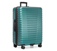États-Unis Traveler Boren Valise de Voyage Rigide en Polycarbonate Robuste avec 8 Roues pivotantes et poignée en Aluminium, Bleu Sarcelle, Checked-Large 30-inch