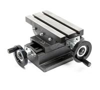 Étau à croix 2 Axes Table de fraisage Surface de perçage 220x100mm Établi Guidage queue d'aronde