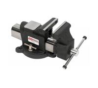 Etau à mors parallèles - KS TOOLS - 914.0145 - Acier - Base tournante - Mors interchangeables