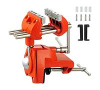 Étau À Pince En Acier Moulé Avec Tête Rotative À 360 ° Pour Le Travail Du Bois Et L'artisanat Du Métal, Petit