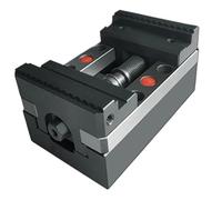 Étau à quatre axes de précision à centrage automatique, série K compact Dispositif de machine-outil Pince universelle avec trou de point zéro(K76-125)