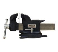 Etau acier 150mm avec enclume/serre tubes/base pivotante à 360° DRAKKAR - 15990
