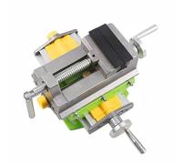 Étau croisé à 2 voies X-Y - Pince de serrage pour perceuse d'établi - Pince à glissière croisée avec table rotative à 90° - Outil de serrage pour fraiseuse