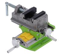 Étau Croisé de 3 Pouces, 75mm Étau Croisé de Perceuse à Colonne étau de Perçage à Glissière Croisée étau de Machine à Fraiser les Métaux avec 2 Poignées Rotatives 155X230X130 mm