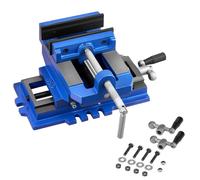 Étau Croisé pour Perceuse à Colonne-Duoku-Largeur de Mâchoire 101 6 mm-Étau Robuste en Fonte avec Axe XY Bidirectionnel