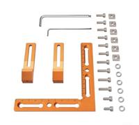 Étau d'Angle CNC 90° Aluminium 19x19cm Précision | Précision 90°, élimine déviation, pour idéal gravure CNC, assemblage pour bois, mécanique précis