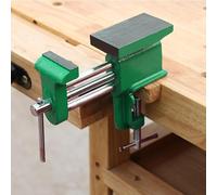 Étau de base de serrage d'établi domestique avec enclume, fixation à double rail en fonte pour fraisage pour le travail du bois et l'assemblage de bricolage