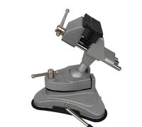 Étau de bureau rotatif doublé de caoutchouc avec base à ventouse Pince d ' établi pivotante multi-angles pour les tâches de précision Étau d ' établi en aluminium