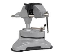 Étau de bureau rotatif doublé de caoutchouc avec base ventouse, pince d'établi multi-angle pour tâches de précision, étau d'établi en aluminium