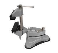 Étau de bureau rotatif doublé en caoutchouc avec base ventouse, pince d'établi multi-angle pour tâches de précision, étau de bureau en aluminium