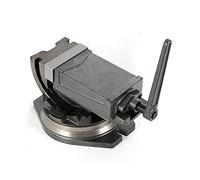 Étau de fraiseuse, rotatif à 360 °, 5", CNC, 2 axes, précision étau de machine, inclinable, pivotant, 125 mm, pour fraisage, perçage, usinage CNC