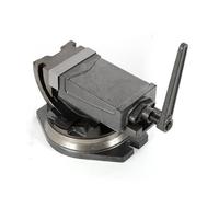 Étau de machine à 2 axes - 125 mm - Étau orientable - Inclinaison d'angle à 90° - Pour fraiseuses et perceuses