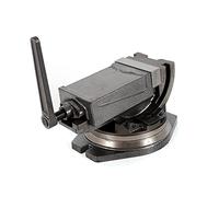 Étau de Machine Pivotant 125 mm Étau d'Établi Machine de Précision Meulage Fraisage Outil Atelier, Précision à 360 Degrés Base Rotative Pilier Radial Perceuse à Colonne Tour, pour Fraisage Perçage CNC