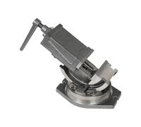 Étau de machine professionnel 2 axes 125 mm Étau de précision rotatif et inclinaison d'angle 90º Rotation à 360° Base Table Étau de précision en fonte