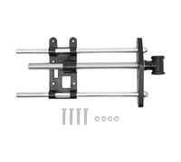 Étau de menuisier pour le travail du bois Étau d'établi 17,8 cm Noir | Pince de serrage en fonte en acier - Pince avant - Barre de guidage parallèle - DIY - Établi de raboteuse - Perceuse