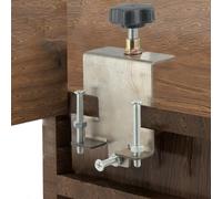 Étau de Montage pour porte Armoire Métal 2mm Réglable Étau de | Hauteur fixe identique, de positionnement gauche/droite, finition plate et esthétique, métal robuste(Sliver)
