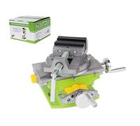 Étau de perceuse à colonne à coulisse transversale - Étau de fraisage en métal Pince plate, Pince d'établi 2 voies X-Y | établi à table croisée multifonction, Table rotative 90°3 pouces Glissière