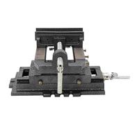 Étau de perceuse à pression manuelle en fonte 150 mm ouverture mâchoire, base stable pour établi, serrage précis en atelier menuiserie soudure bricolage