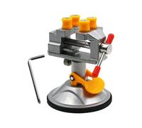 Étau de perceuse rotatif à 360° avec ventouse réglable | Mini étau rotatif à 360° avec pied à ventouse pour travaux de bijoux, perçage, travail du bois et du métal