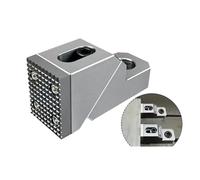 Étau de serrage latéral CNC, étau précision fixe, à mâchoires, d'établi extrémité plate, fixation pièces,Série industrielle(M16 heavy cut falt)
